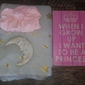 Girls twin bedding and decor